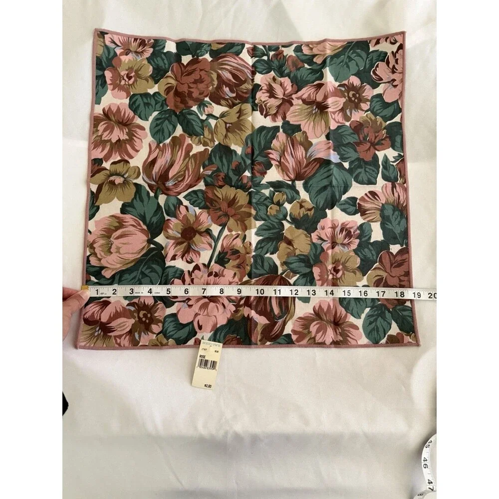 Mervyn's NWT Floral Grandmacore Napkins Pink Cotton/Poly 2pk Cottagecore